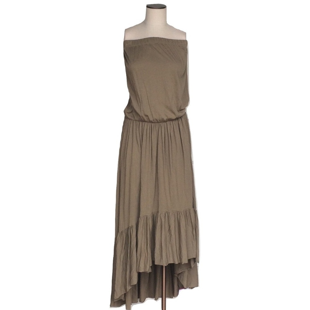 NWT Blue Life Olive Off the Shoulder Boho Dress